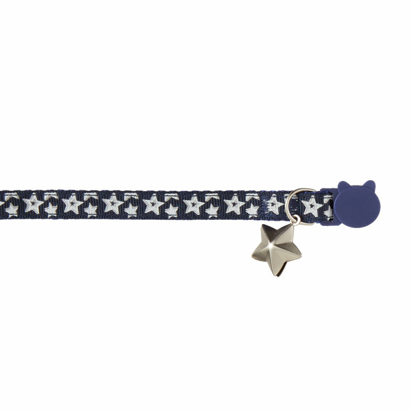 Whisker City Night Stars Easy Release Kitten & Cat Collar - Purple & White