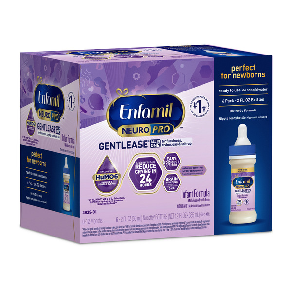 Enfamil® For Fussiness & Gas Nursette Bottles Infant Formula