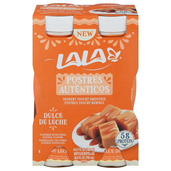 LALA Dulce de Leche, Postres Autenticos, Dessert Yogurt Smoothie
