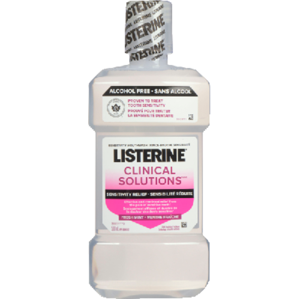 Listerine Clinical Solutions Sensitivity Relief Mouthwash Same-Day ...