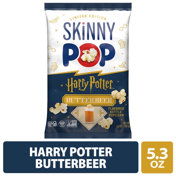 SKINNYPOP Butterbeer Flavored Harry Potter, Gluten Free Popcorn Bag, 5.3 oz