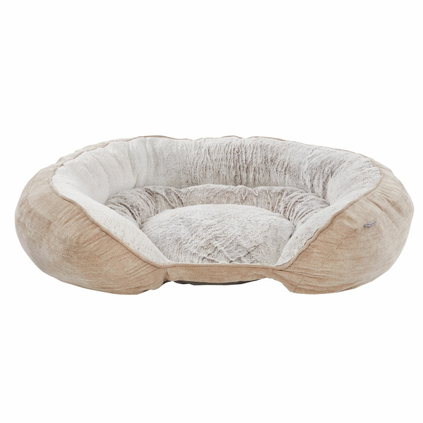 Top Paw Orthopedic Premium Support Oval Lounger Dog Bed - Tan