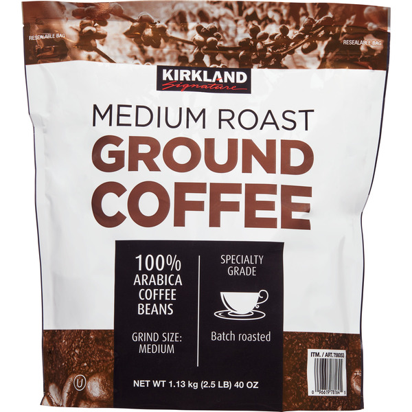 Kirkland Signature Medium Roast Coffee, 2.5 lbs Same-Day Delivery