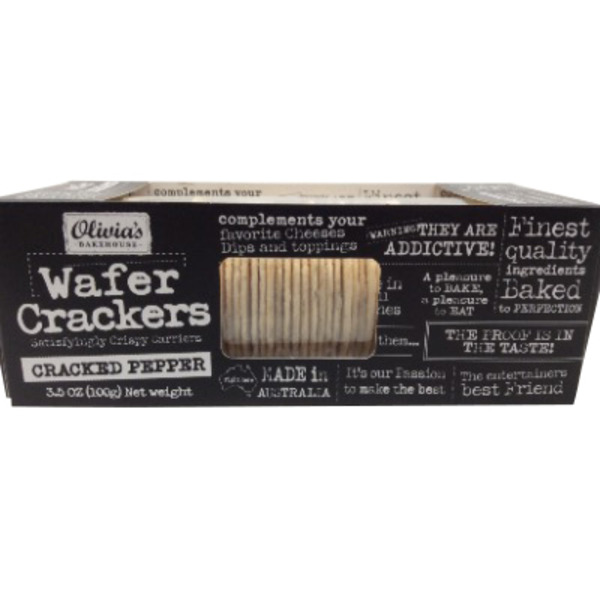 Olina's Bakehouse Wafer Cracked Pepper