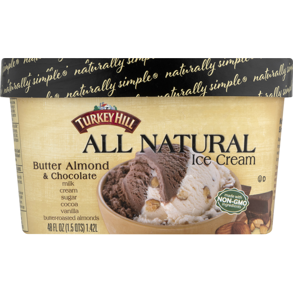 Turkey Hill All Natural Butter Almond & Chocolate Ice Cream (48 oz