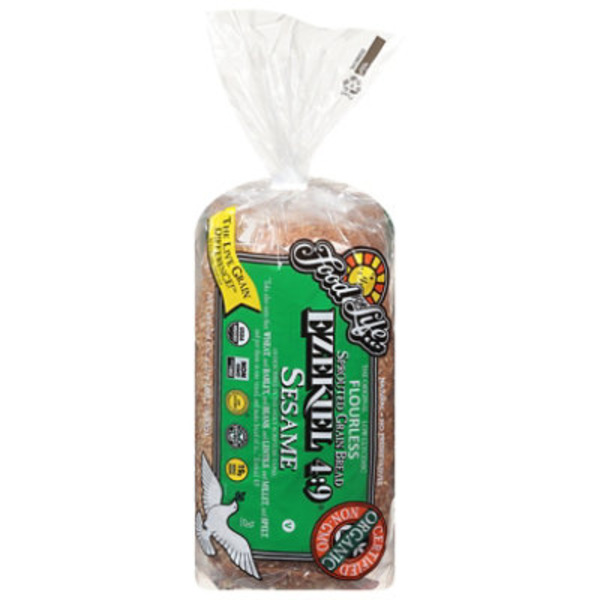 Food for Life Flourless Sprouted Grain Sesame Bread