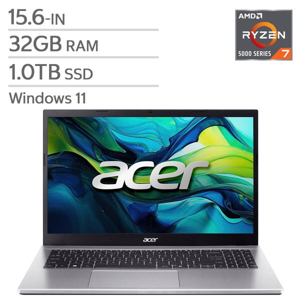 Acer Aspire Go Laptop With 15.6 in Screen, Ryzen 7 5825U– 32GB RAM & 1TB SSD