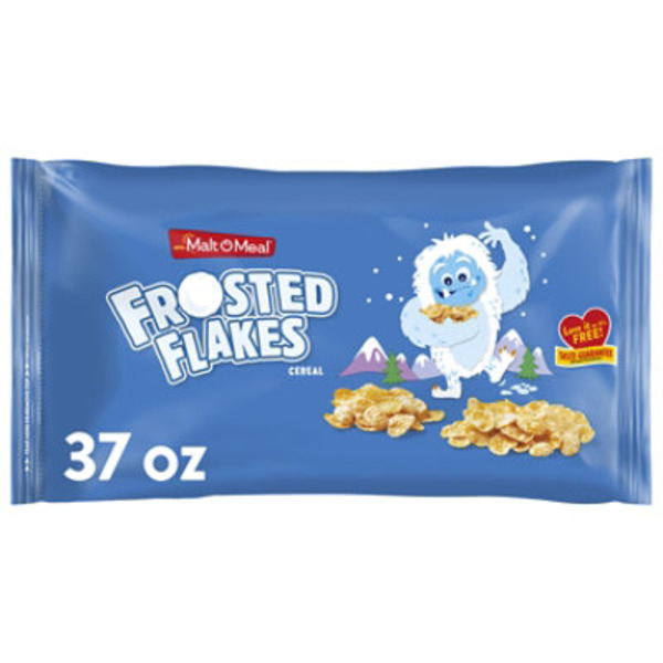 Malt-O-Meal Frosted Flakes Breakfast Cereal, Large Cereal Bag