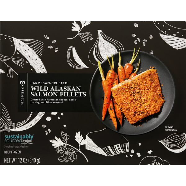 Publix Premium Salmon Fillets, Wild Alaskan, ParmesanCrusted (12 oz