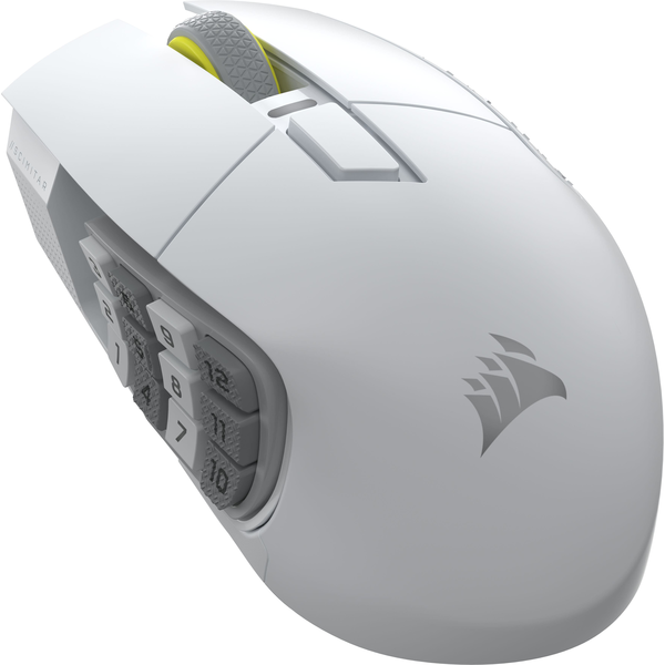 CORSAIR Scimitar Elite Wireless SE Gaming Mouse With 16 Programmable Buttons - White