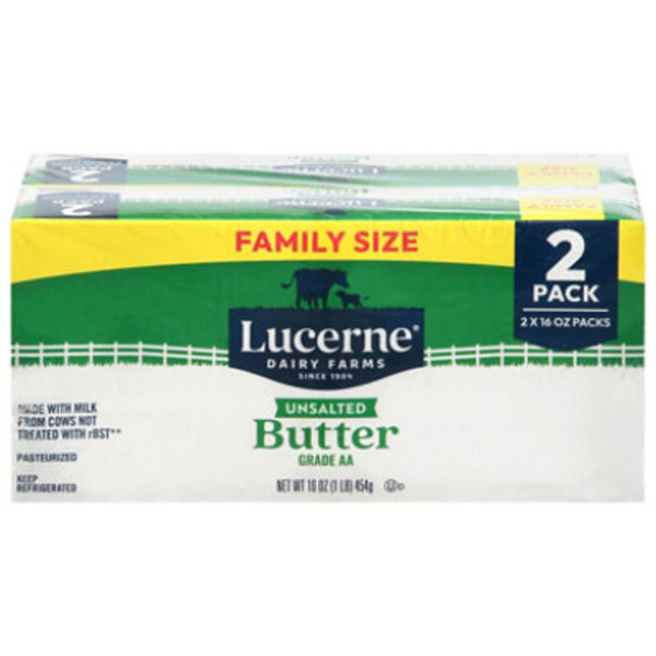 Lucerne Unsalted Butter Family Size