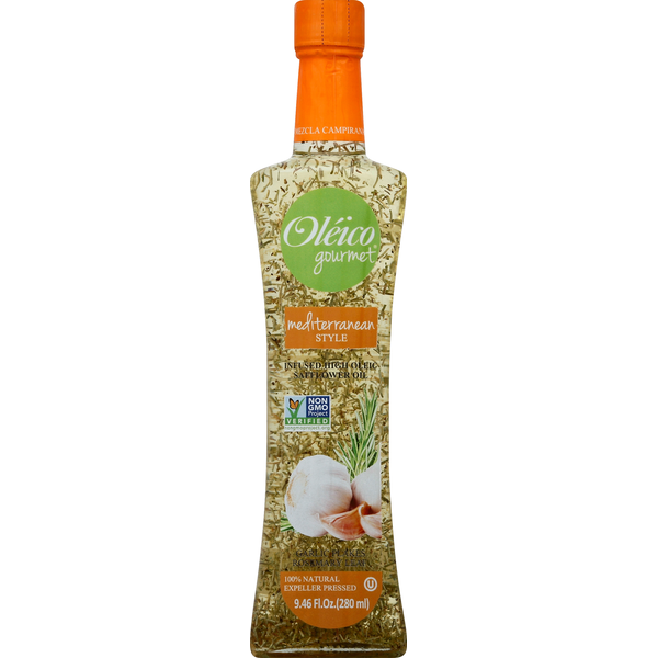 Oleico Safflower Oil, Infused High Oleic, Mediterranean Style (9.46 oz