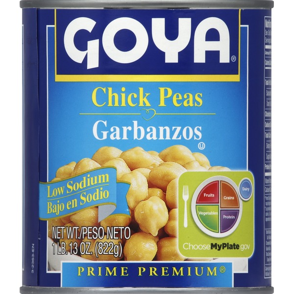 Goya Chick Peas Garbanzo Beans, Low Sodium (29 oz) Instacart