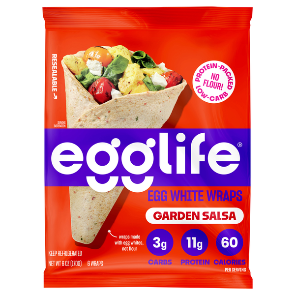 EggLife Garden Salsa Egg White Wrap