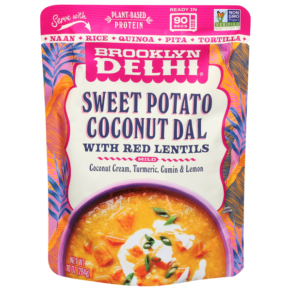 Brooklyn Delhi Sweet Potato Coconut Dal, with Red Lentils, Mild