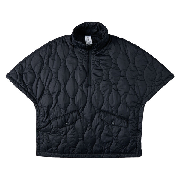 Serra Black Quilted Poncho - M Same-Day Delivery or Pickup | ALDI