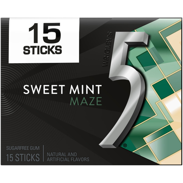 ◇ mint ◇ オリジナルデザインペーパー 5種 セット ◇ 5 Sweet Mint Maze Sugar Free Chewing Gum Pack Same-Day Delivery or