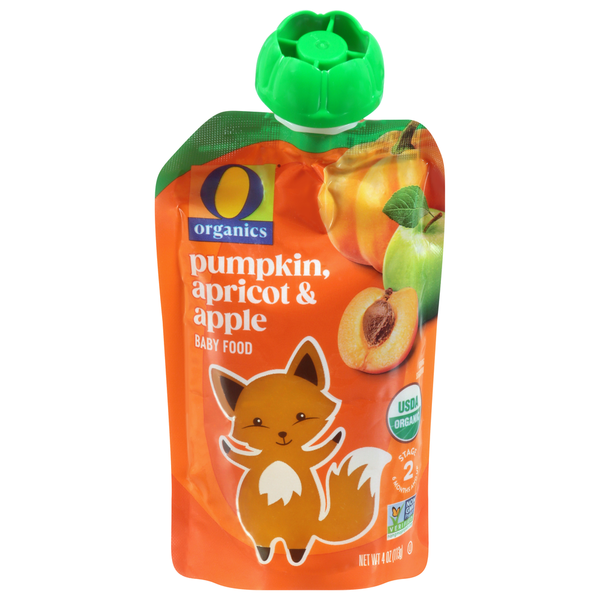 O Organics Baby Food, Organic, Pumpkin, Apricot & Apple, (6 Months & Up)