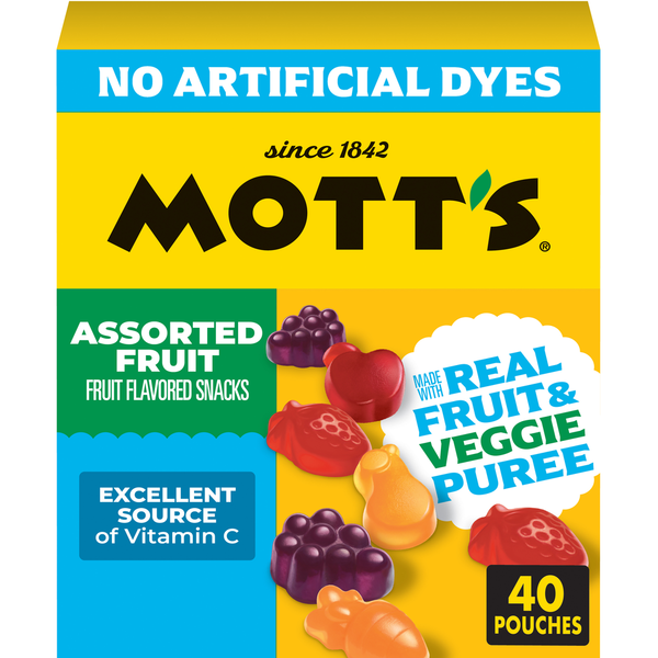 Mott’s Gluten Free Assorted Fruit Flavored Snacks