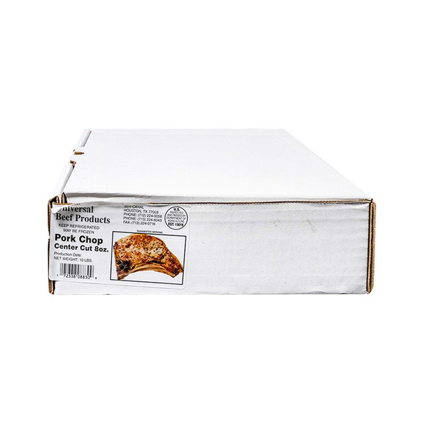 Frozen Center Cut Pork Chops - 8 oz, 10 lbs