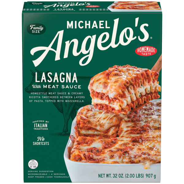 Michael Angelo's Lasagna with Meat Sauce Frozen Same-Day Delivery