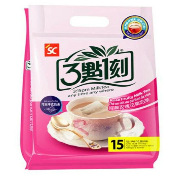 3:15 PM Taiwan Rose Fruity Milk Tea Milk Tea Bags Same-Day