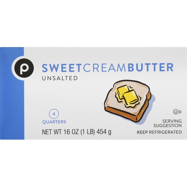 Publix Butter, Sweet Cream, Unsalted (16 oz) Instacart