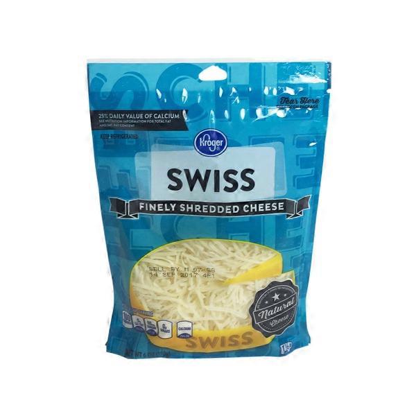 Kroger Finely Shredded Swiss Cheese (6 oz) Instacart