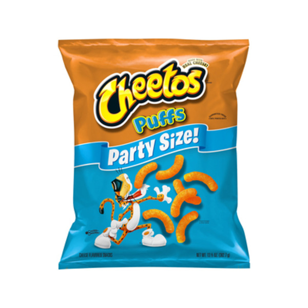 Cheetos Snacks, Cheese Flavored, Puffs, Party Size