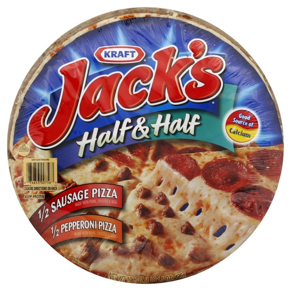 Jack's Pizza, 1/2 Sausage, 1/2 Pepperoni (17.5 oz) Instacart