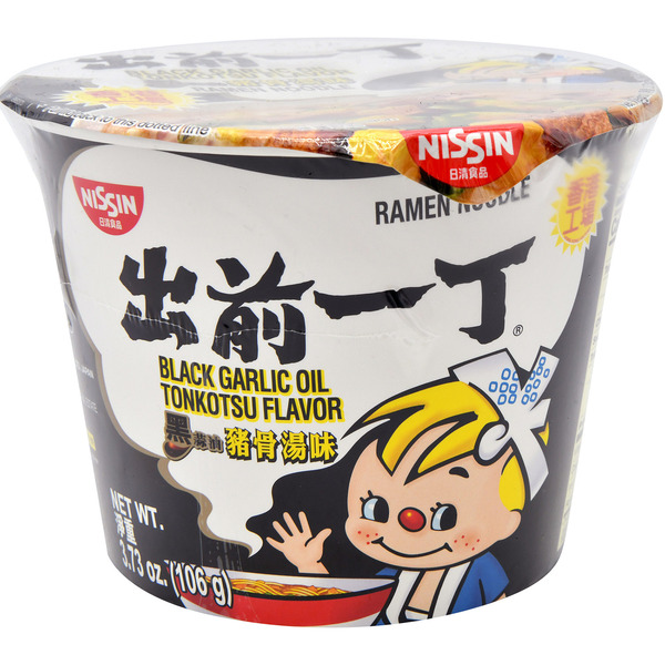 Nissin Black Garlic Oil Flavor Bowl Noodle