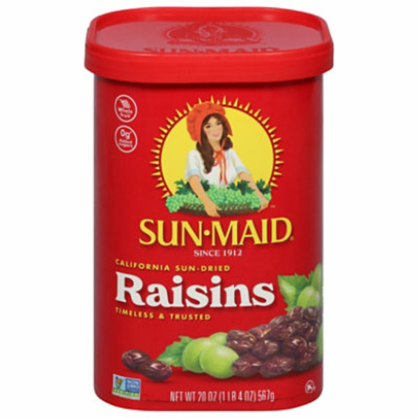 Safeway SunMaid California SunDried Raisins 20oz Resealable Canister SameDay Delivery or