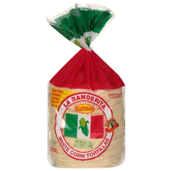 La Banderita Tortillas, White Corn