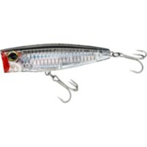 Yo-Zuri Pin’s Minnow 3D Inshore Popper Topwater Hard Bait Fishing Lure - Black & Silver