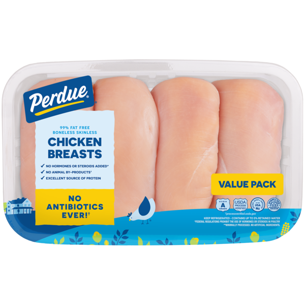 Perdue Fresh Boneless Skinless Chicken Breasts, Value Pack