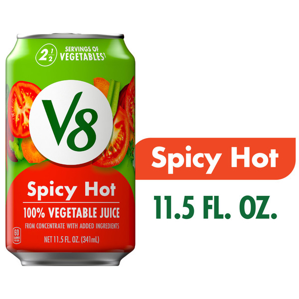 V8 Spicy Hot 100% Vegetable Juice Same-Day Delivery or Pickup