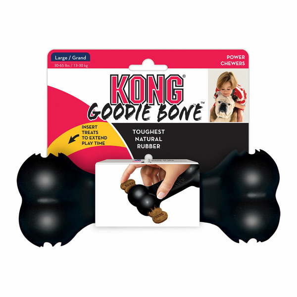 Kong Large Black Extreme Goodie Bone Dog Toy