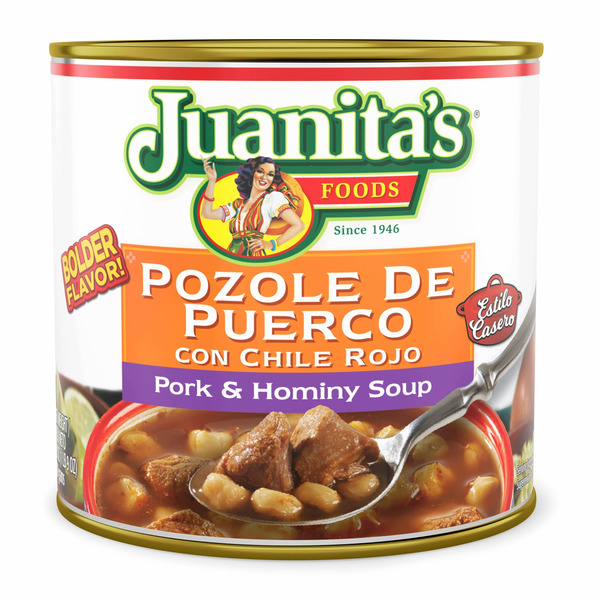 Juanita's Foods Pork Pozole with Red Chile Soup