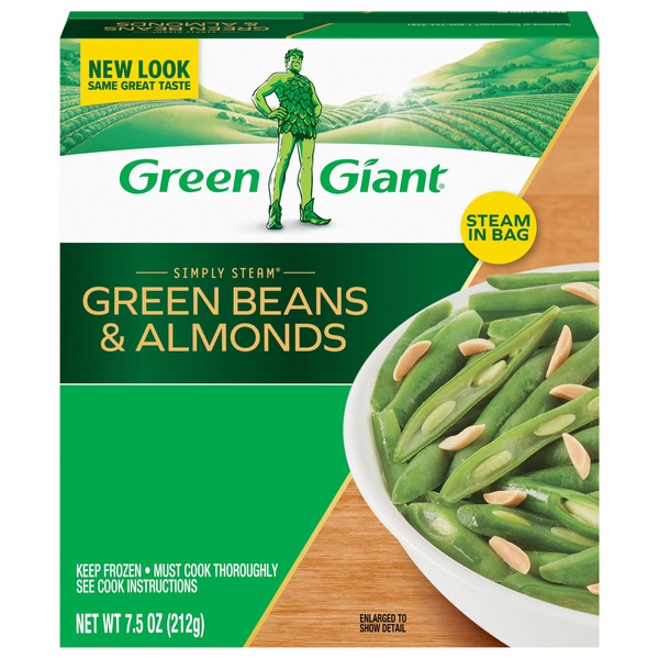 Green Giant Simply Steam Green Beans & Almonds, No Sauce Frozen