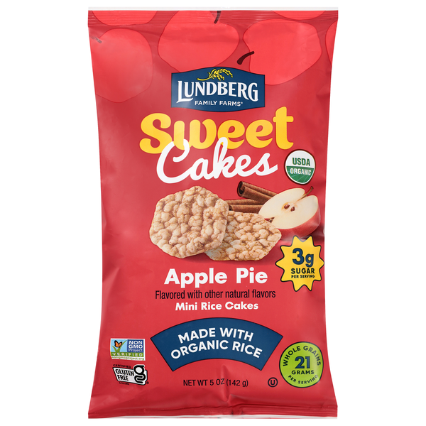 Lundberg Family Farms Organic Rice Cake Minis, Apple Pie