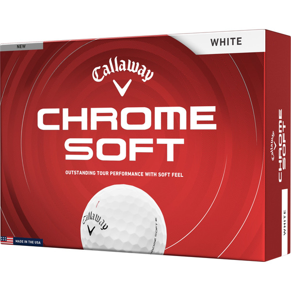 Callaway 2026 Chrome Soft Golf Balls - White