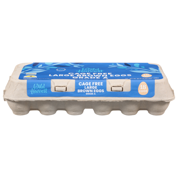 Wild Harvest Eggs, Brown, Cage Free, Large Same-Day Delivery or