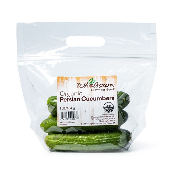 Wholesum Organic Persian Cucumbers (1 lb) Instacart