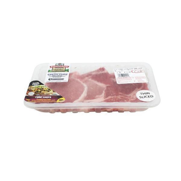 Farmer John Pork Loin Rib End Chops, Thin Sliced Pork Chops (per lb