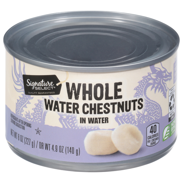 SIGNATURE SELECTS Water Chestnuts in Water, Whole