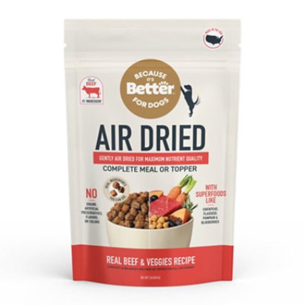 Better Kibble Prime Beef Recipe Gourmet Dog Food