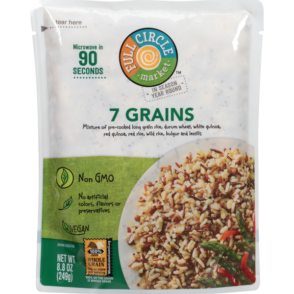 Full Circle 7 Grains Mixture Of PreCooked Long Grain Rice, Durum Wheat