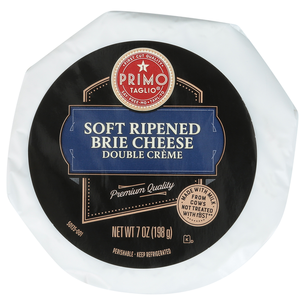 Primo Taglio Brie Cheese, Soft Ripened, Double Creme