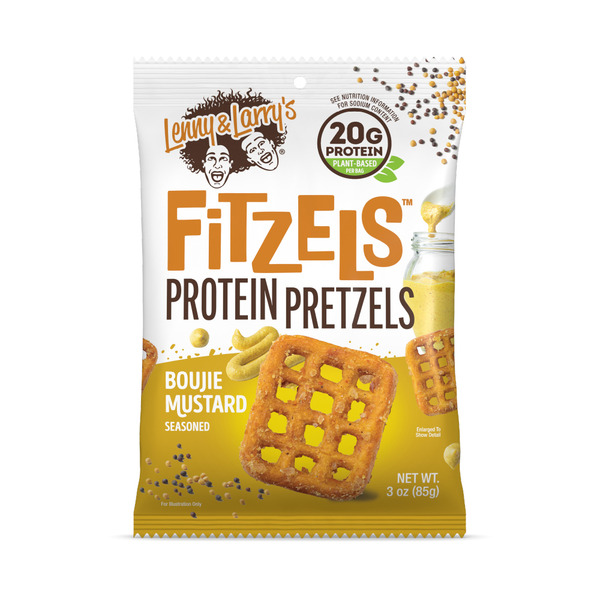 Lenny & Larry's Boujie Mustard Fitzel Protein Pretzels Same-Day