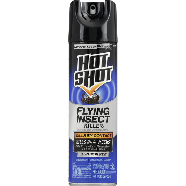 Hot Shot Flying Insect Killer 3, Clean Fresh Scent Same-Day